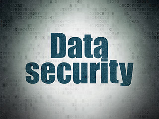 Image showing Security concept: Data Security on Digital Paper background