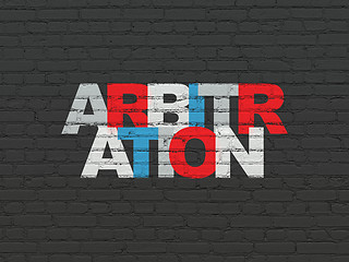 Image showing Law concept: Arbitration on wall background