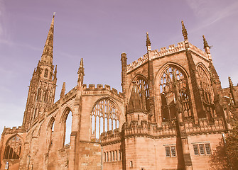 Image showing Coventry Cathedral vintage