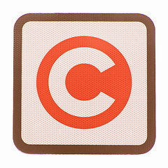 Image showing  London congestion charge sign vintage