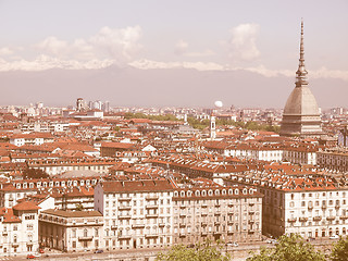 Image showing Turin view vintage