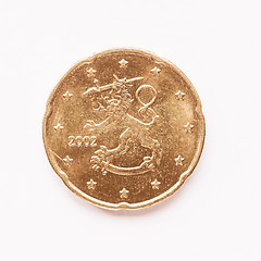 Image showing  Finnish 20 cent coin vintage