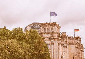 Image showing Reichstag Berlin vintage