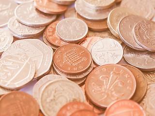 Image showing  British pound coin vintage