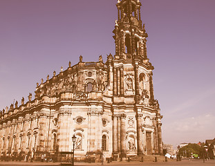 Image showing Dresden Hofkirche vintage