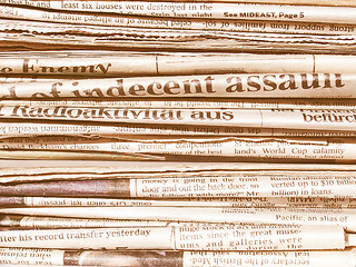Image showing  Newspapers vintage