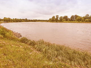 Image showing Elbe river vintage