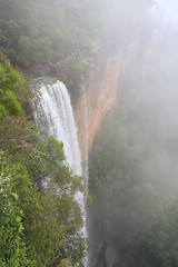 Image showing Mist and clouds at Fitzroy Falls