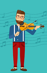 Image showing Man playing violin.