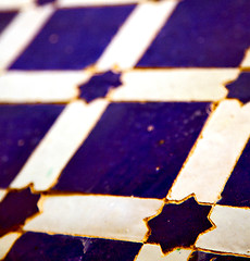 Image showing abstract morocco in africa  tile the colorated pavement   backgr