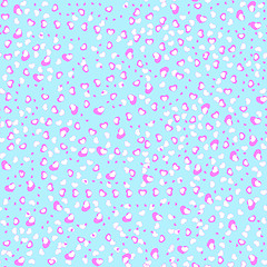Image showing blue wrapping paper with littie pink hearts
