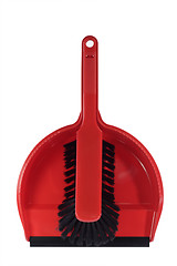 Image showing Dust pan with brush