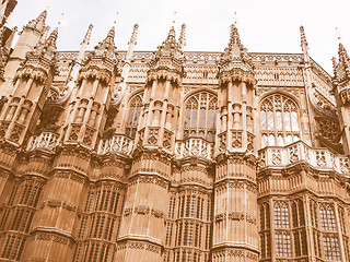 Image showing Westminster Cathedral, London, UK vintage