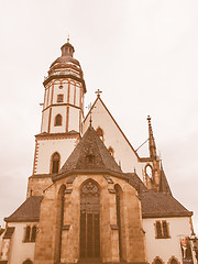 Image showing Thomaskirche Leipzig vintage