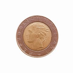 Image showing  Coin isolated vintage