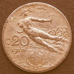 Image showing  Italian coin vintage