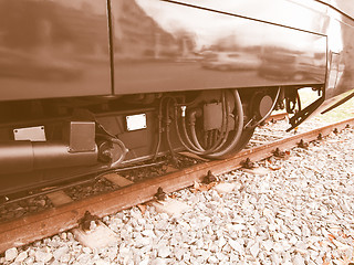 Image showing  A train vintage