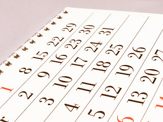 Image showing  Calendar picture vintage