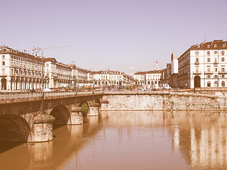 Image showing Piazza Vittorio, Turin vintage