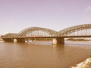 Image showing River Rhein vintage