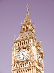 Image showing Big Ben vintage