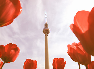 Image showing TV Tower, Berlin vintage