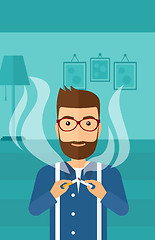 Image showing Man quit smoking.