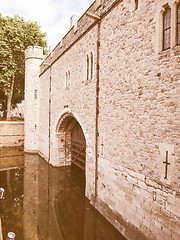 Image showing Traitors Gate vintage