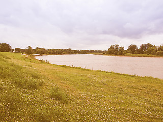 Image showing Elbe river vintage