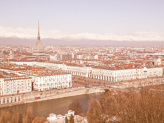 Image showing Turin view vintage