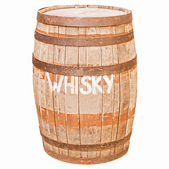 Image showing Retro looking Barrel cask