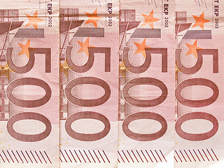 Image showing  Euro note vintage