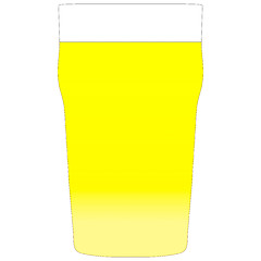 Image showing A pint of lager
