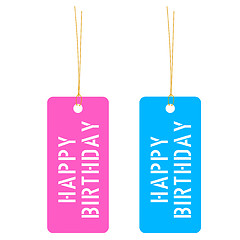 Image showing Happy birthday tag