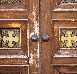 Image showing  wood  glass door caronno varesino varese