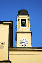 Image showing turbigo   abstract in  italy   the   wall  and church tower bell