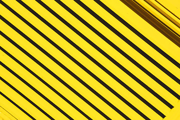 Image showing yellow  abstract metal in englan london railing steel and backgr