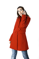 Image showing Cellphone woman