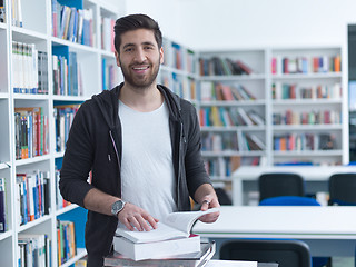 Image showing student in school library