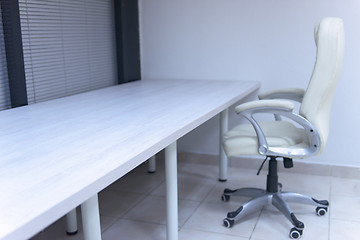 Image showing white office chair