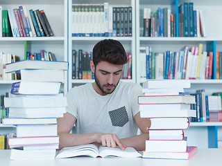 Image showing student in school library