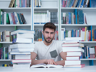 Image showing student in school library