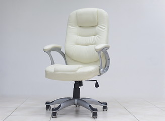 Image showing white office chair