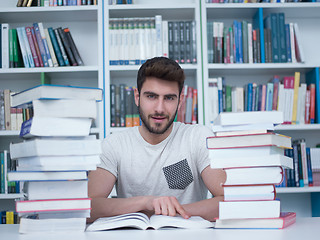 Image showing student in school library