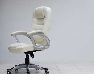 Image showing white office chair