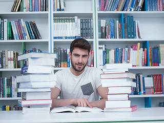 Image showing student in school library