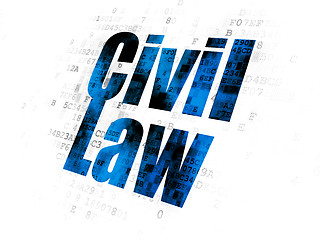Image showing Law concept: Civil Law on Digital background