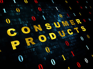 Image showing Finance concept: Consumer Products on Digital background