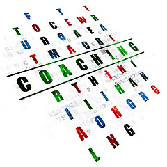 Image showing Education concept: Coaching in Crossword Puzzle