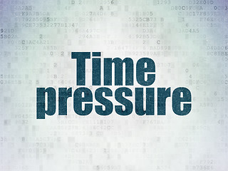 Image showing Time concept: Time Pressure on Digital Paper background